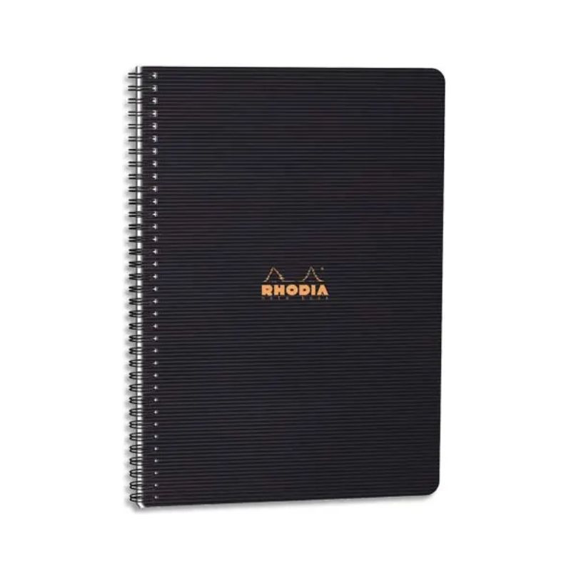 RHODIA Cahier MEETINGBOOK spirale couverture Noire