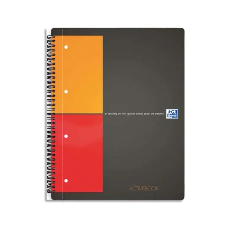 OXFORD Cahier ACTIVEBOOK spirales 160 pages 21x31,8cm