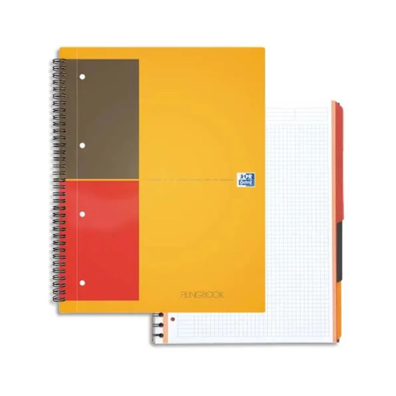 OXFORD Cahier FILINGBOOK spirales 200 pages 21x31,8cm