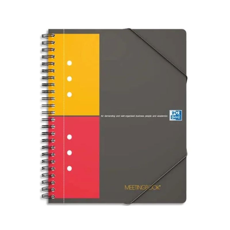 OXFORD Cahier MEETINGBOOK spirales 160 pages 17x21cm