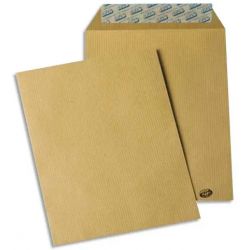 GPV Paquet de 50 pochettes kraft brun auto-adhésives 85g format C5 162 x 229 mm