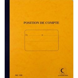 Carnet de position de compte 210 X 190 – 80 pages 