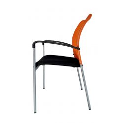 siège visit orange/ noir 