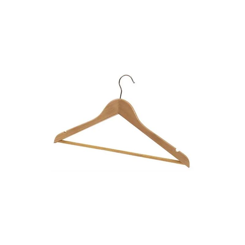 ALBA Lot de 25 cintres en bois