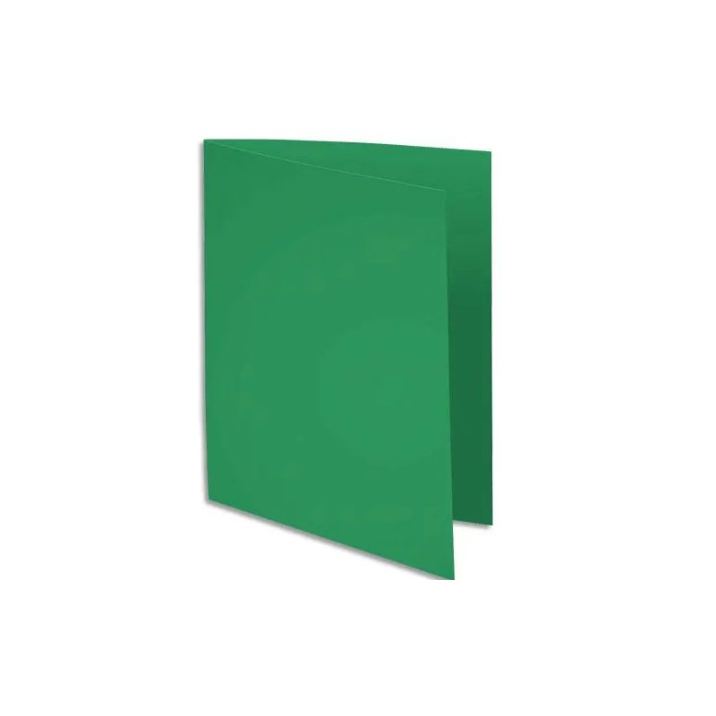 EXACOMPTA Paquet de 100 sous-chemises ROCK'S en carte 80 grammes coloris Vert sapin