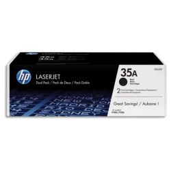 HP Lot de 2 cartouches Laser Noir pour CB435AD