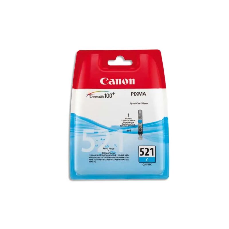 CANON Cartouche Jet d'encre Cyan CLI521C