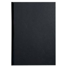 EXACOMPTA Paquet 100 plat couverture FOREVER rigide, grain cuir, 270 g, certifié Ange Bleu, Noir A4 2783C