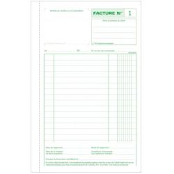EXACOMPTA Manifold Factures 21x13,5cm - 50 feuillets tripli autocopiants