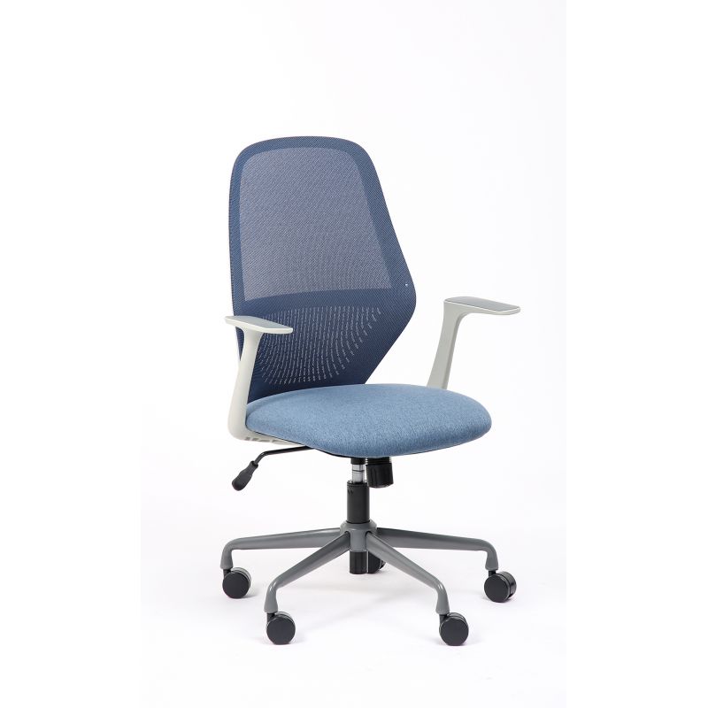 FAUTEUIL VISITEUR TIME EN MAILLE ET TISSU