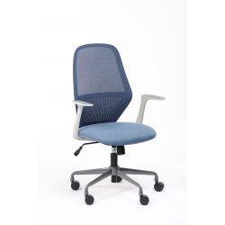 FAUTEUIL VISITEUR TIME EN MAILLE ET TISSU