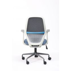 FAUTEUIL VISITEUR TIME EN MAILLE ET TISSU