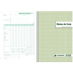 Manifold autocopiant exacompta notes de frais a4 210x297mm foliotage 50 duplis.