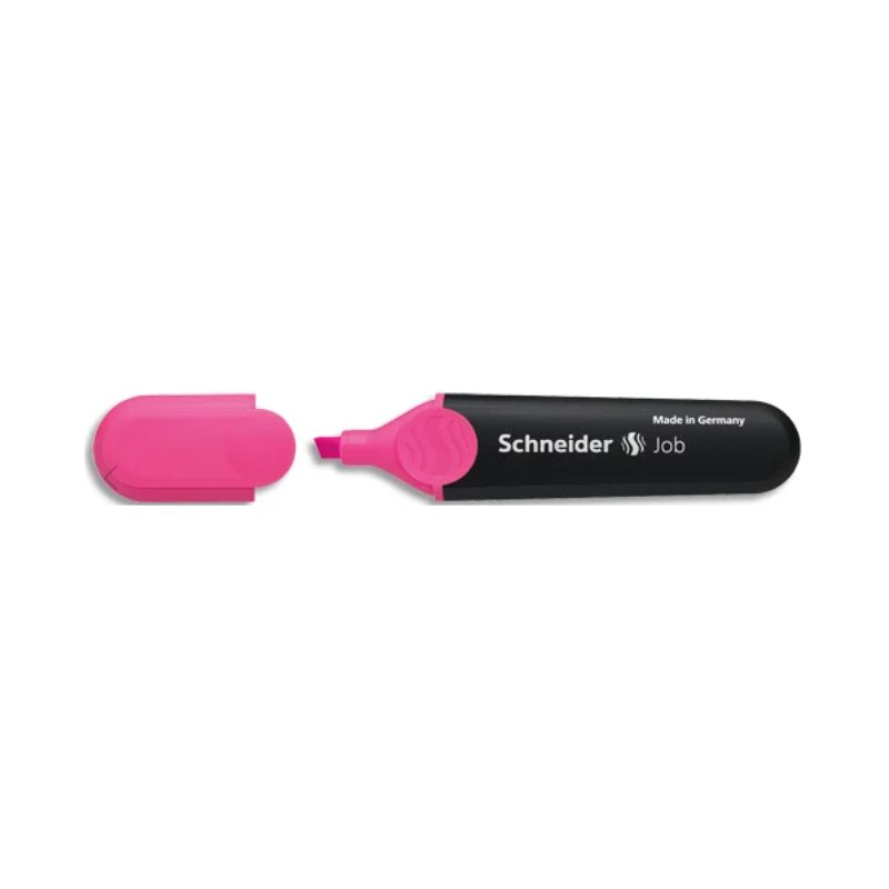 SCHNEIDER Surligneur JOB 150 (rechargeable) pointe biseautée, encre Rose