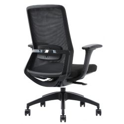Fauteuil ergonomique synchrone sans appui tete noir
