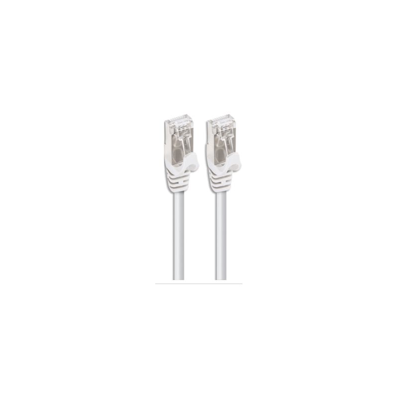 APM Câble RJ45, catégorie 7, S/FTP, droit, blanc, 5m