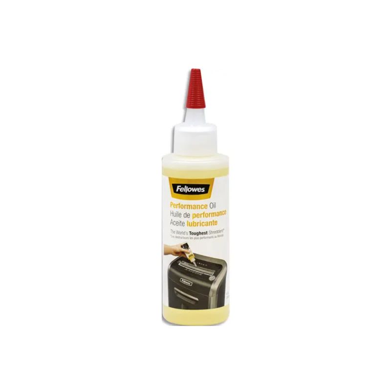  FELLOWES Bouteille d'huile lubrifiante pour destructeurs de documents 120ml