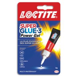 SUPER GLUE Tube 3g gel Colle instantanée