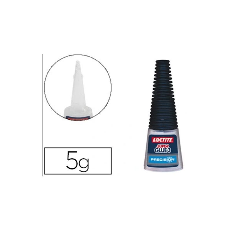 SUPER GLUE Flacon 5g Colle instantanée liquide Précision