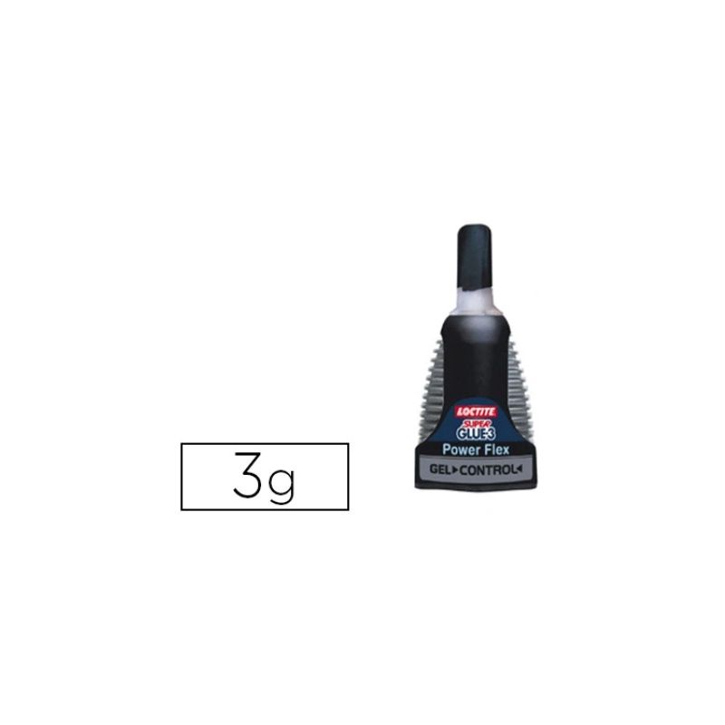 SUPER GLUE Flacon doser 3g Colle instantanée gel (goute à goute)