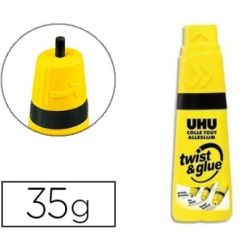 UHU Tube de colle twist and glue avec solvant 35g