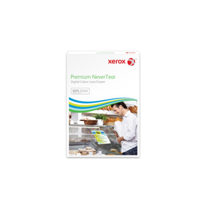 Adhésif Synthétique Laser Repositionnable “Cling” blanc A4 60µ Xerox Premium NeverTear 50 feuilles