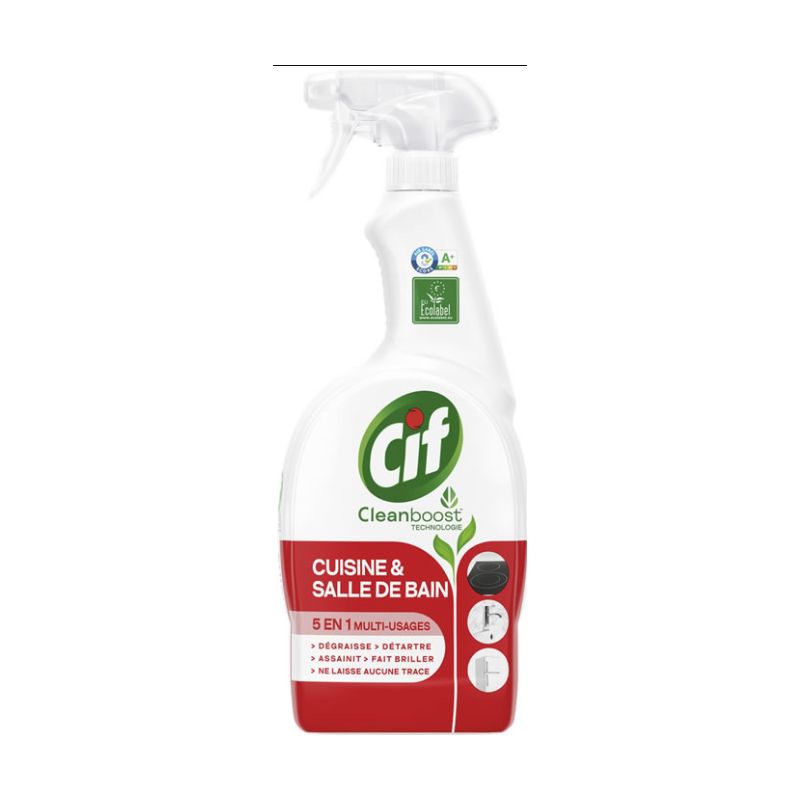 CIF : Nettoyant spray cuisine et salle de bain