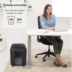 FELLOWES Destructeur LX85 coupe croisée 4400801