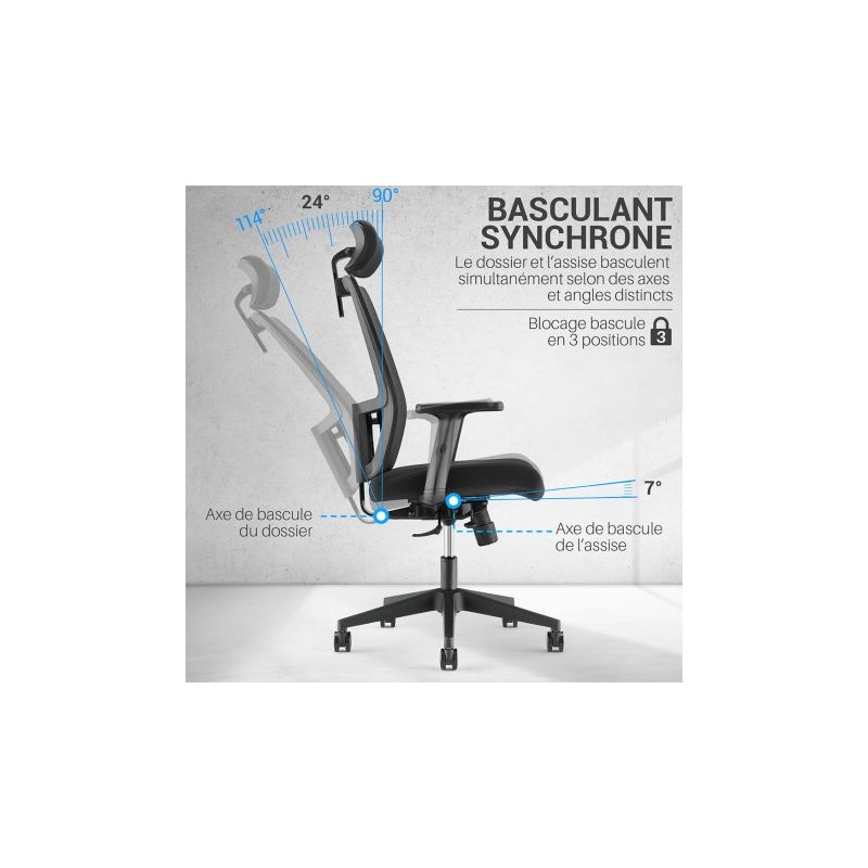 Fauteuil de bureau professionel