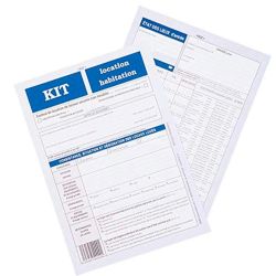 Kit contrat location habitation vide weber diffusion 8 pages location caution état lieux entrée et sortie.