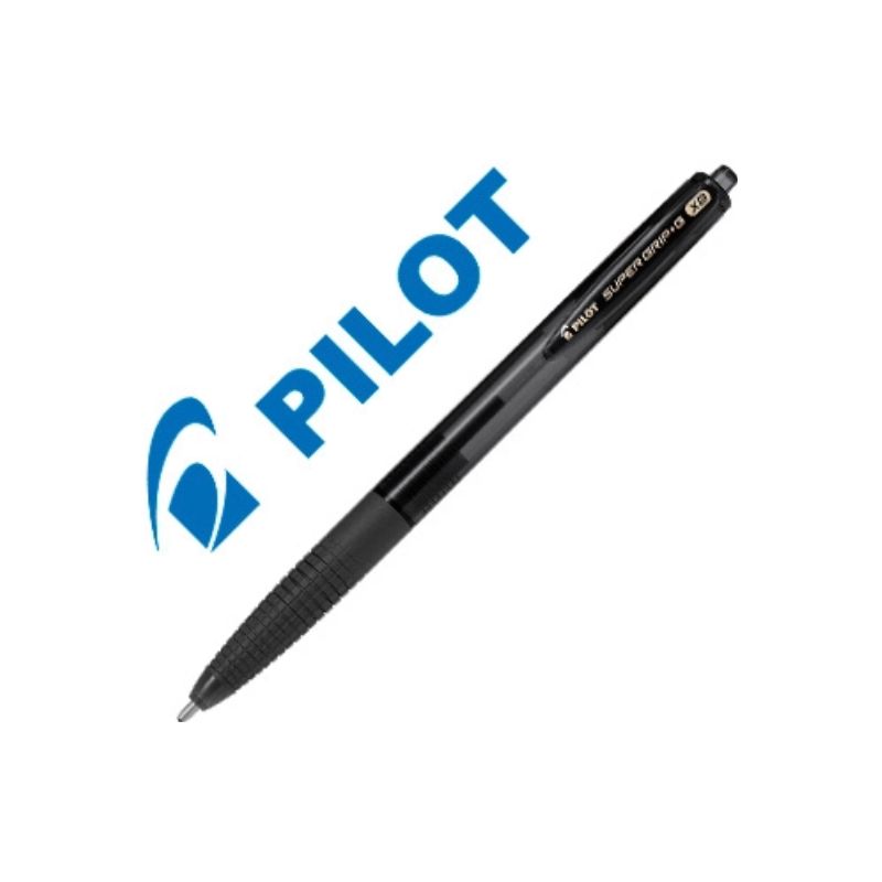 PILOT Stylo bille SUPER GRIP G rétractable pointe extra-large, encre Noire
