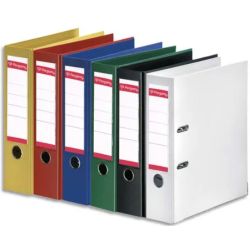 PERGAMY Classeur à levier en polypropylène intérieur/extérieur. Dos 8cm. Format A4. Coloris assortis standard