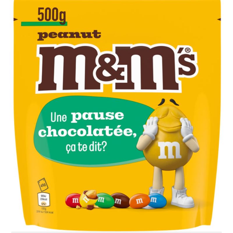 M&M's : Cacahuètes enrobées de chocolat 550g