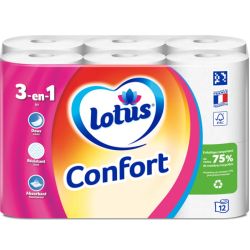 LOTUS Papier toilette aquatube 2 épaisseurs