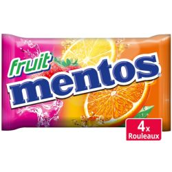 MENTOS Bonbons dragéifiés aromatisés aux fruits