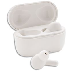 Ecouteur sans fils bluetooth blanc + Boîte de rangement