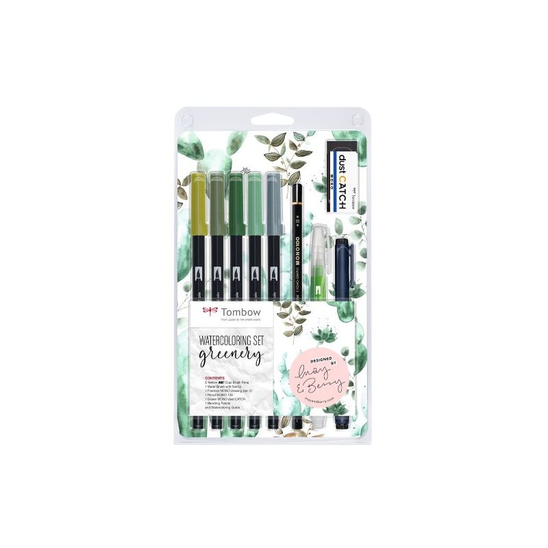TOMBOW Set d'aquarelle Vert ''Watercoloring Greenery''