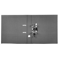 Classeur levier liderpapel a4 documenta carton rembordé 1,9mm dos 52mm rado métallique coloris noir.