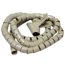 Organisateur de câbles avec outil d'insertion 1.50m diam 28mm beige
