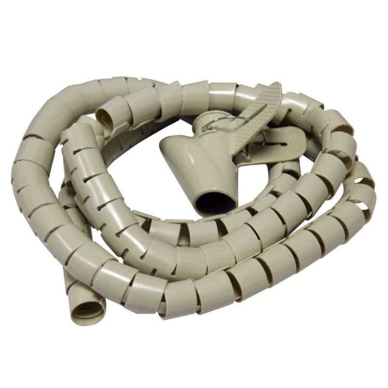 Organisateur de câbles avec outil d'insertion 1.50m diam 28mm beige