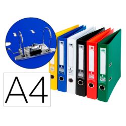 Classeur levier liderpapel a4 documenta carton rembordé 1,9mm dos 75mm rado métallique coloris assortis classiques.